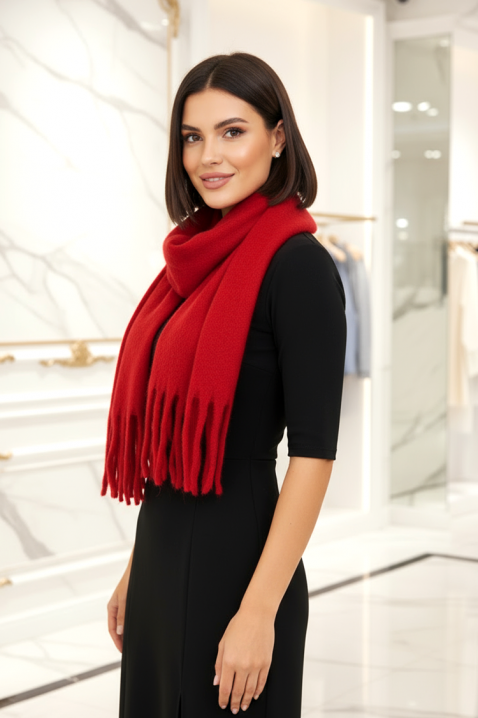 Шал VLOEDINA RED, Цвят: червен, IVET.BG - Твоят онлайн бутик.