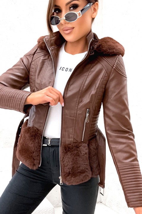 Яке AMARTINDA BROWN, Цвят: кафяв, IVET.BG - Твоят онлайн бутик.