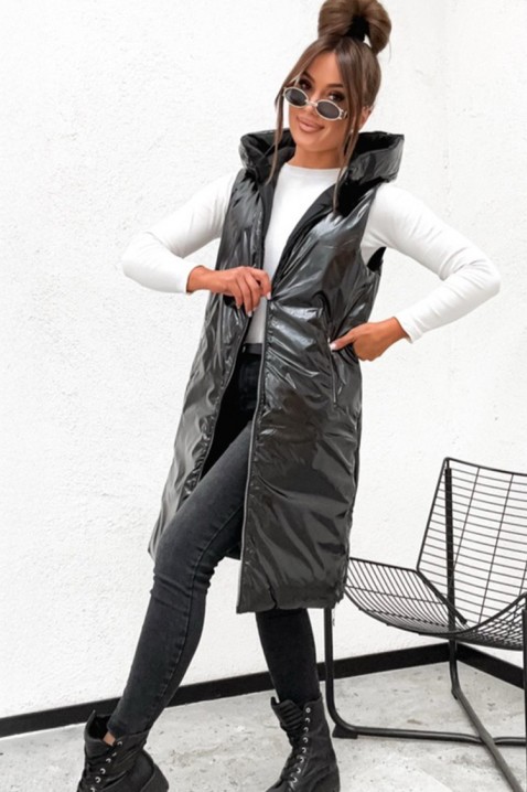 Двулицев елек KEMORFA BLACK - Елеци | Ivet.BG Двулицев елек KEMORFA BLACK, Цвят: черен, IVET.BG - Твоят онлайн бутик.