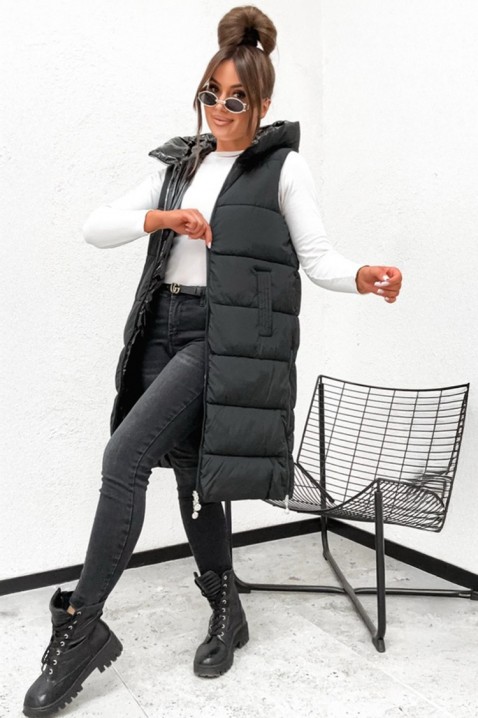 Двулицев елек KEMORFA BLACK - Елеци | Ivet.BG Двулицев елек KEMORFA BLACK, Цвят: черен, IVET.BG - Твоят онлайн бутик.