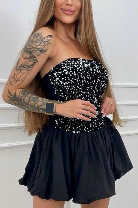 Рокля BRILIANA BLACK, Цвят: черен, IVET.BG - Твоят онлайн бутик.