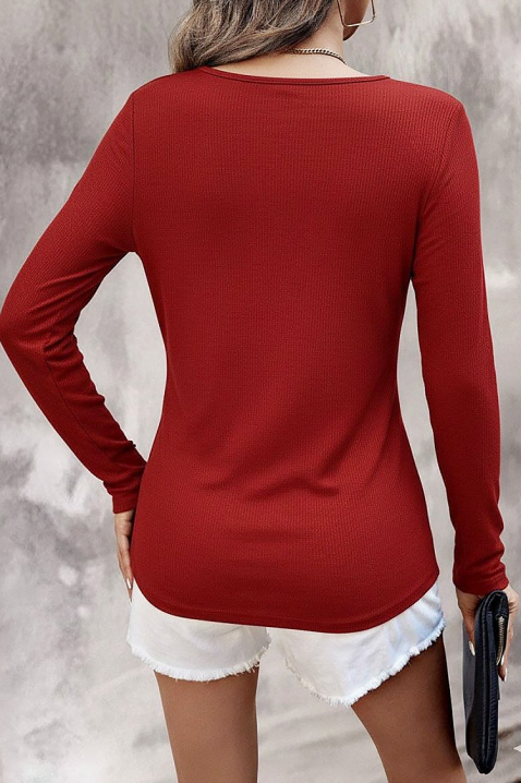 Дамска блуза VIOTELA RED, Цвят: червен, IVET.BG - Твоят онлайн бутик.
