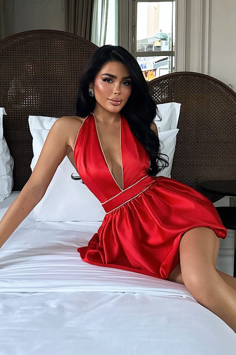 Рокля NELVRIDA RED, Цвят: червен, IVET.BG - Твоят онлайн бутик.