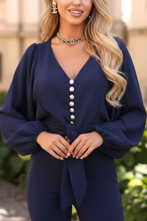 Дамска блуза AMORZANA NAVY, Цвят: тъмносин, IVET.BG - Твоят онлайн бутик.