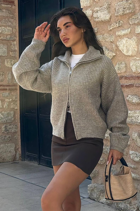 Жилетка NELVIRA GREY, Цвят: сив, IVET.BG - Твоят онлайн бутик.