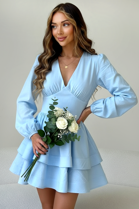 Рокля DONALZA SKY, Цвят: светлосин, IVET.BG - Твоят онлайн бутик.
