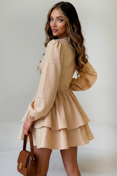 Рокля DONALZA BEIGE, Цвят: беж, IVET.BG - Твоят онлайн бутик.