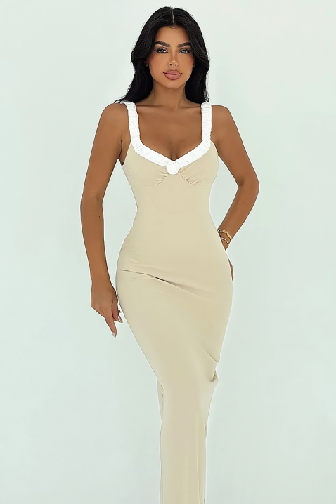 Рокля SELVINDA BEIGE, Цвят: беж, IVET.BG - Твоят онлайн бутик.