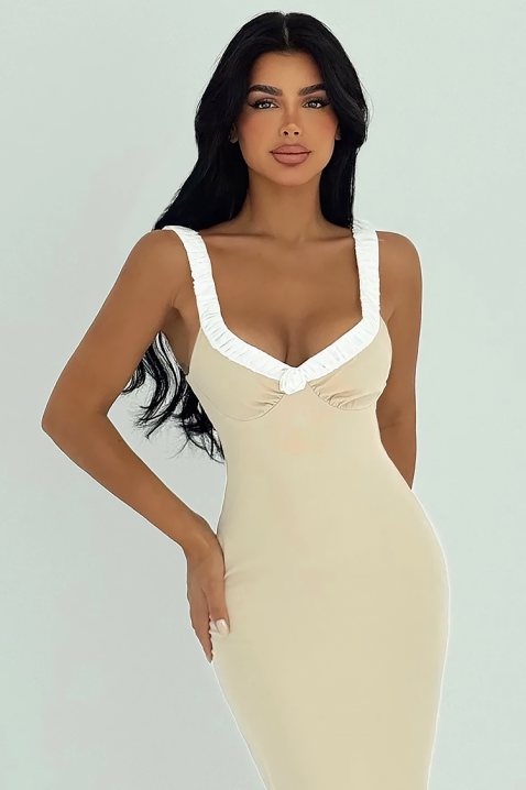 Рокля SELVINDA BEIGE, Цвят: беж, IVET.BG - Твоят онлайн бутик.