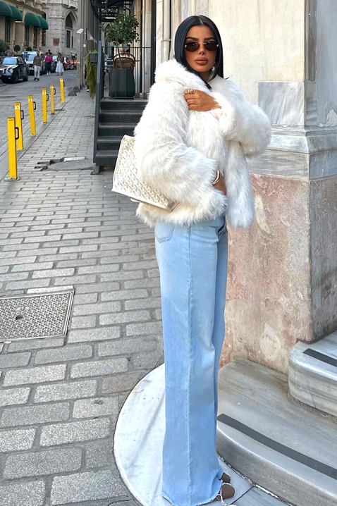 Палто COATINA WHITE, Цвят: бял, IVET.BG - Твоят онлайн бутик.