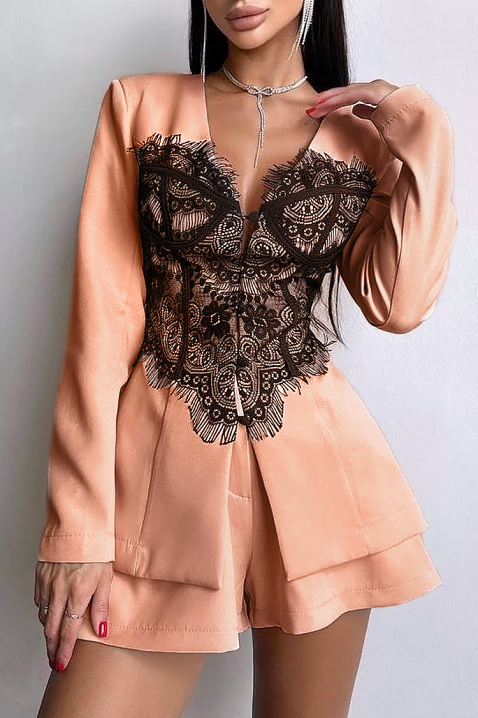 Комплект RENESANSA PEACH, Цвят: праскова, IVET.BG - Твоят онлайн бутик.