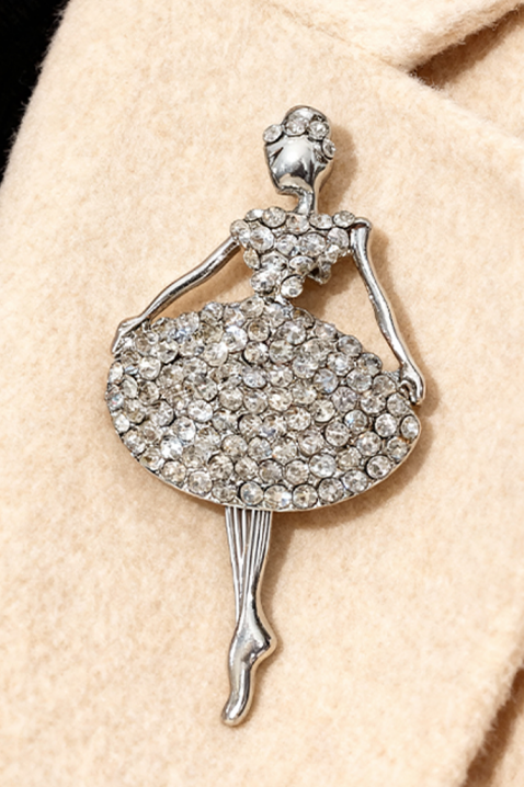 Брошка BALINZA SILVER, Цвят: сребърен, IVET.BG - Твоят онлайн бутик.