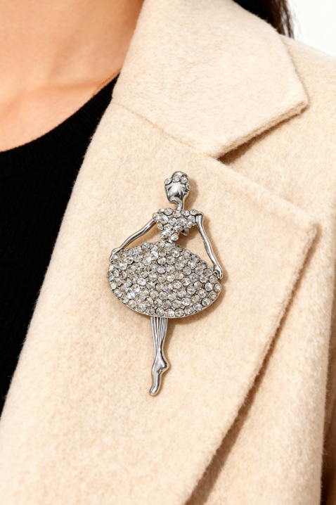 Брошка BALINZA SILVER, Цвят: сребърен, IVET.BG - Твоят онлайн бутик.