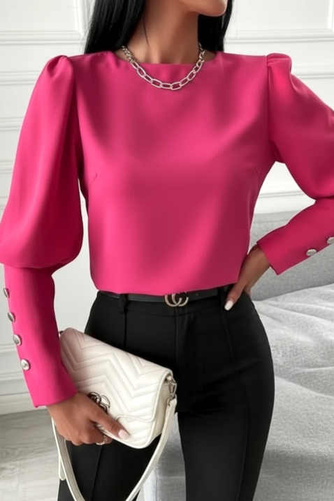 Дамска блуза MARIOVA FUCHSIA, Цвят: фуксия, IVET.BG - Твоят онлайн бутик.