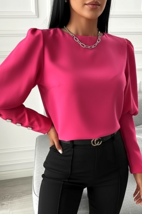 Дамска блуза MARIOVA FUCHSIA, Цвят: фуксия, IVET.BG - Твоят онлайн бутик.