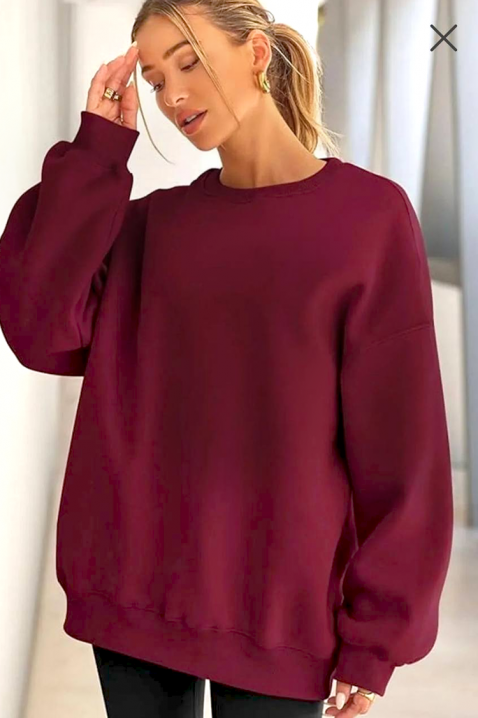 Дамска блуза DAVINZA BORDO, Цвят: бордо, IVET.BG - Твоят онлайн бутик.