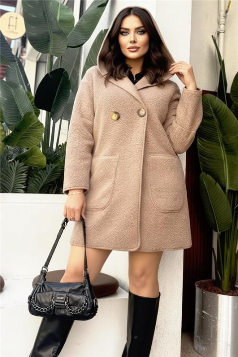 Палто VAVILONZA BEIGE, Цвят: беж, IVET.BG - Твоят онлайн бутик.