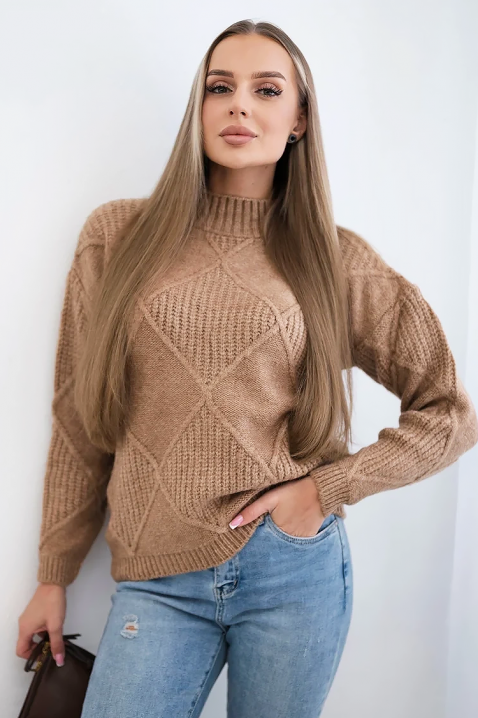 Пуловер PLETOLDA BEIGE, Цвят: беж, IVET.BG - Твоят онлайн бутик.