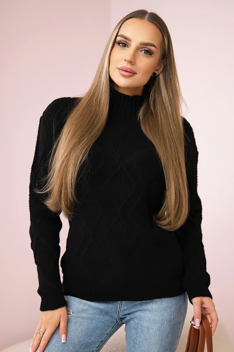 Пуловер FRONZELA BLACK, Цвят: черен, IVET.BG - Твоят онлайн бутик.