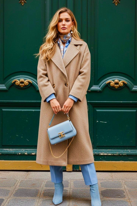 Палто KANSITA BEIGE, Цвят: беж, IVET.BG - Твоят онлайн бутик.