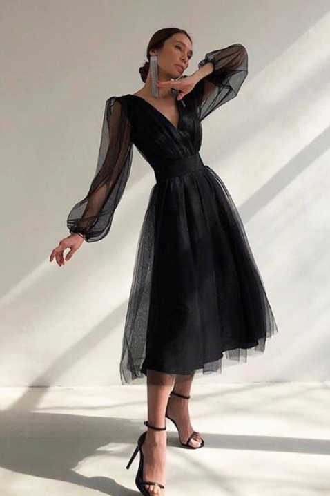Рокля LUMINZA BLACK, Цвят: черен, IVET.BG - Твоят онлайн бутик.