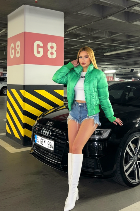 Яке REZLINDA GREEN, Цвят: зелен, IVET.BG - Твоят онлайн бутик.