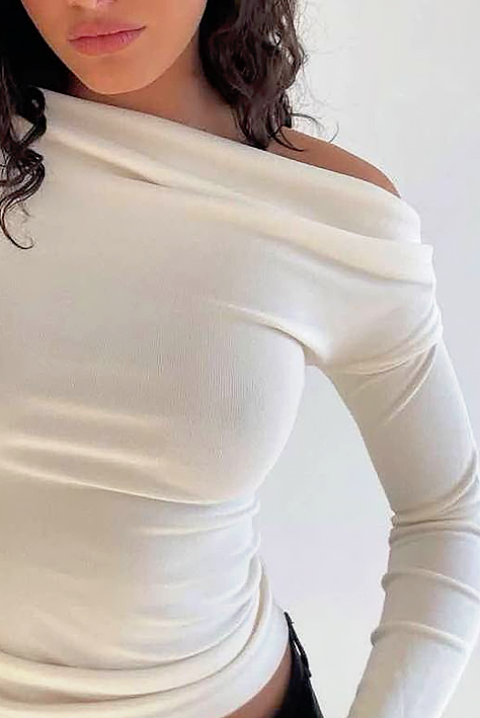 Дамска блуза ARTELOSA WHITE, Цвят: бял, IVET.BG - Твоят онлайн бутик.