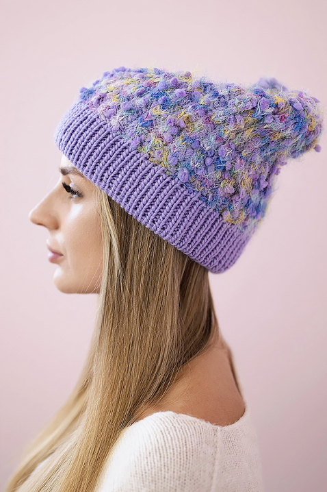Шапка PORLINZA PURPLE, Цвят: лилав, IVET.BG - Твоят онлайн бутик.