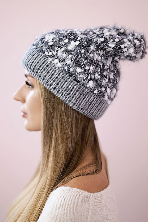 Шапка PORLINZA GREY, Цвят: сив, IVET.BG - Твоят онлайн бутик.