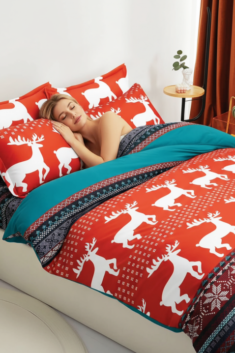 Спален комплект ZIONLY 160x200 cm памук - 4 части, Цвят: многоцветен, IVET.BG - Твоят онлайн бутик.