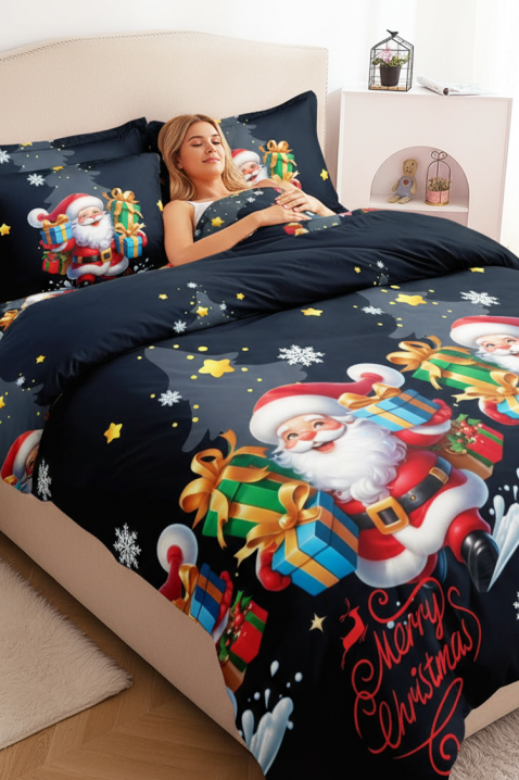 Спален комплект VIORENY 200x220 cm памук - 4 части, Цвят: черен, IVET.BG - Твоят онлайн бутик.