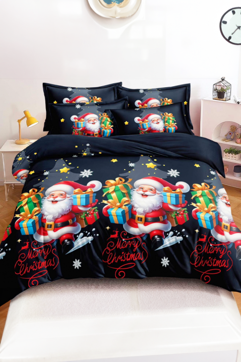 Спален комплект VIORENY 200x220 cm памук - 4 части, Цвят: черен, IVET.BG - Твоят онлайн бутик.