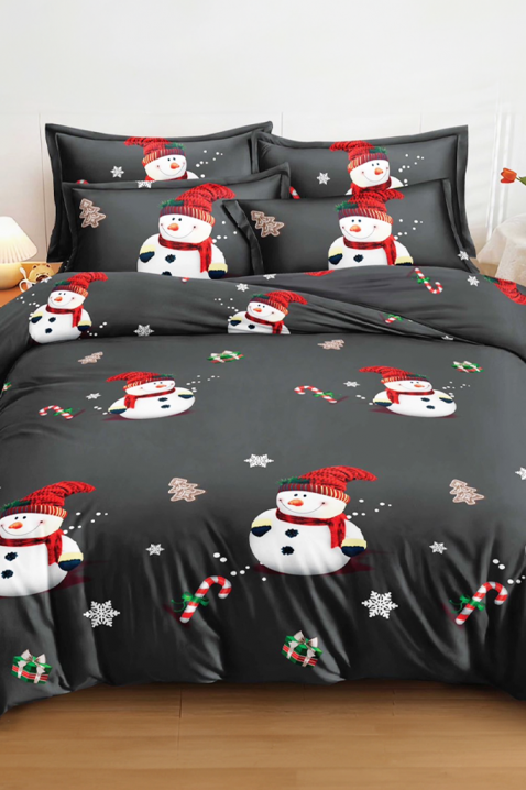 Спален комплект LIONERSY 200x220 cm памук - 4 части, Цвят: черен, IVET.BG - Твоят онлайн бутик.