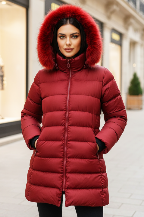 Яке BESERINA RED, Цвят: червен, IVET.BG - Твоят онлайн бутик.