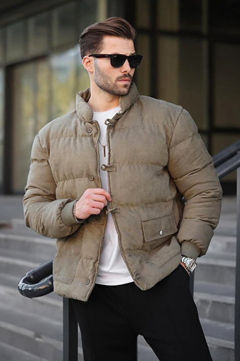 Мъжко яке RAMOLFO KHAKI, Цвят: каки, IVET.BG - Твоят онлайн бутик.
