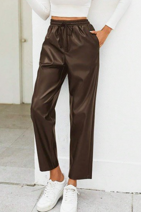 Панталон CRUELZA BROWN, Цвят: кафяв, IVET.BG - Твоят онлайн бутик.