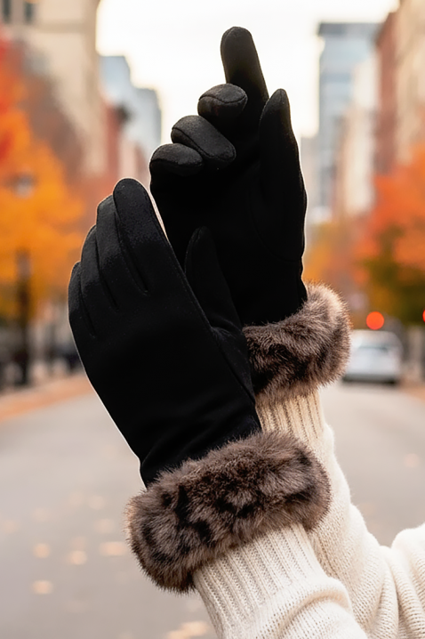 Дамски ръкавици GLOVENZA BLACK, Цвят: черен, IVET.BG - Твоят онлайн бутик.