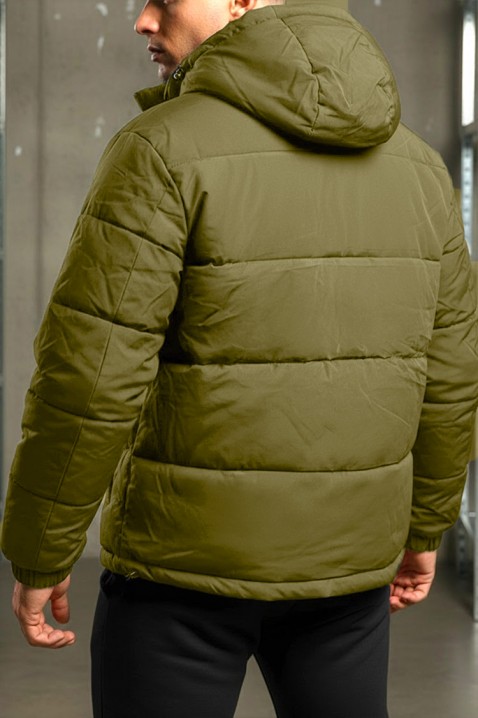 Мъжко яке JERENTO KHAKI, Цвят: каки, IVET.BG - Твоят онлайн бутик.