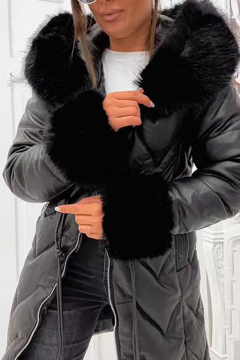 Яке NIOGELMA BLACK, Цвят: черен, IVET.BG - Твоят онлайн бутик.