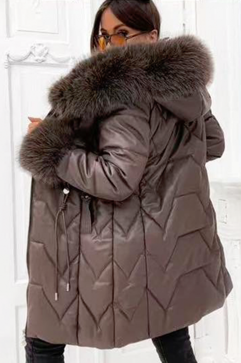 Яке NIOGELMA BROWN, Цвят: кафяв, IVET.BG - Твоят онлайн бутик.