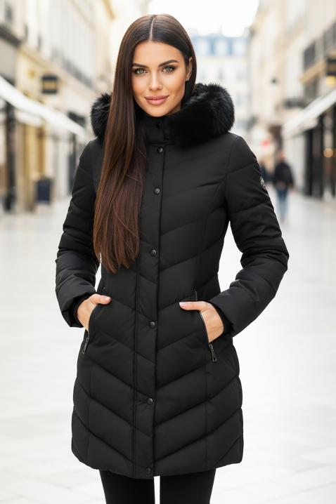 Яке DLANEVA BLACK, Цвят: черен, IVET.BG - Твоят онлайн бутик.
