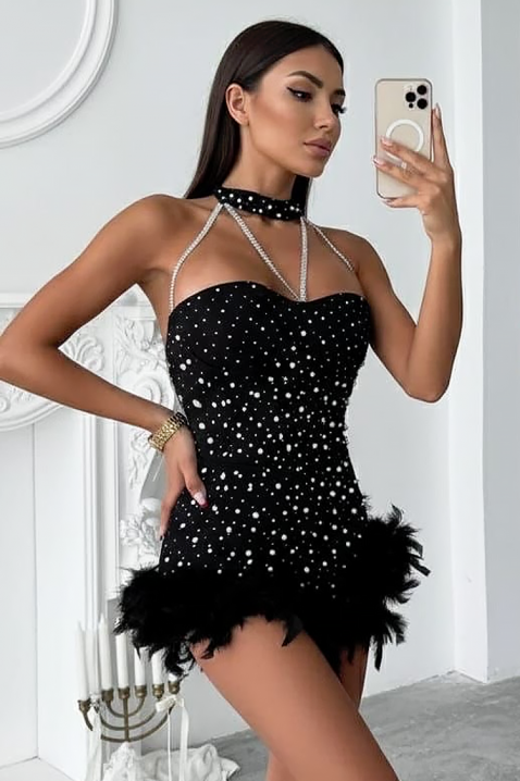 Рокля ABENIKTA BLACK, Цвят: черен, IVET.BG - Твоят онлайн бутик.