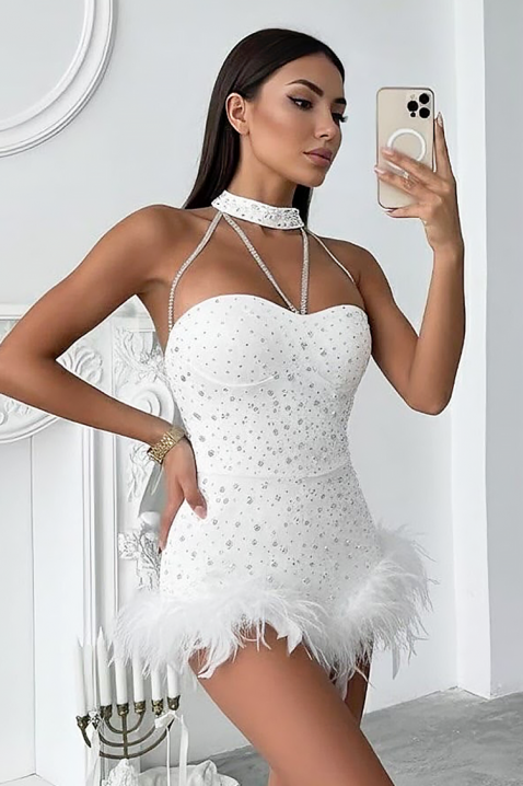 Рокля ABENIKTA WHITE, Цвят: бял, IVET.BG - Твоят онлайн бутик.