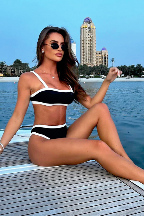 Бански VOLMERFA, Цвят: черно и бяло, IVET.BG - Твоят онлайн бутик.