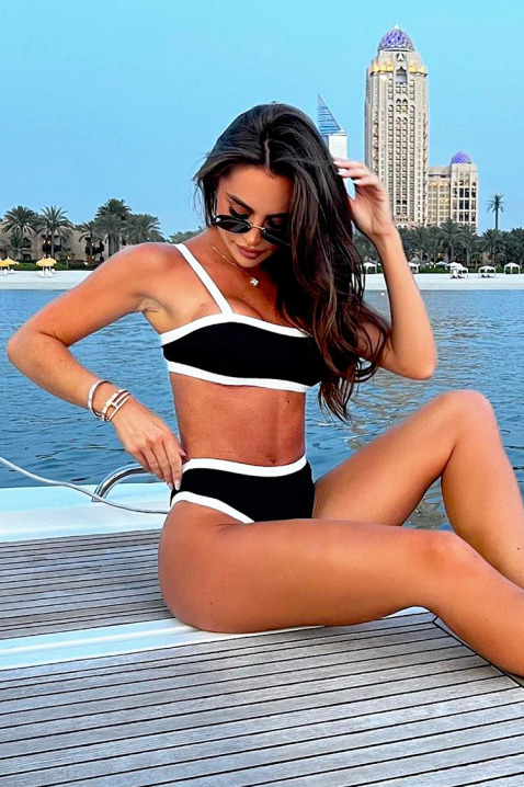 Бански VOLMERFA, Цвят: черно и бяло, IVET.BG - Твоят онлайн бутик.