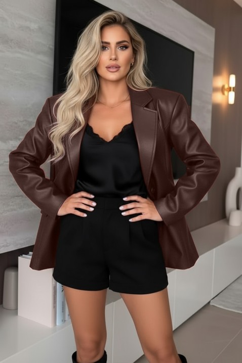 Сако CHENGELZA BROWN, Цвят: кафяв, IVET.BG - Твоят онлайн бутик.