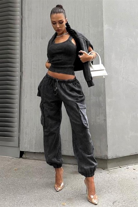 Комплект GLODIRA, Цвят: графит, IVET.BG - Твоят онлайн бутик.