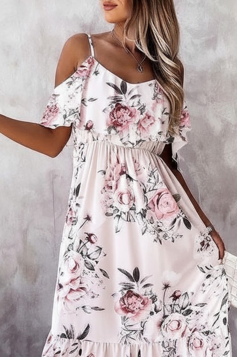 Рокля KAMGIRA, Цвят: екрю, IVET.BG - Твоят онлайн бутик.