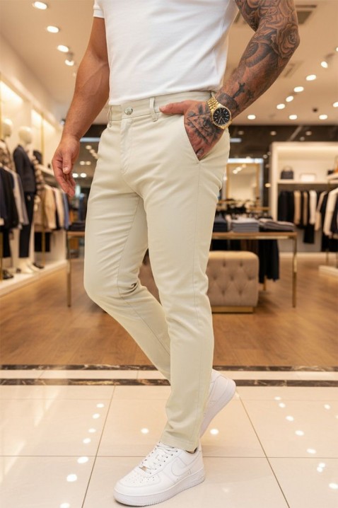 Мъжки панталон MALROVO BEIGE, Цвят: беж, IVET.BG - Твоят онлайн бутик.