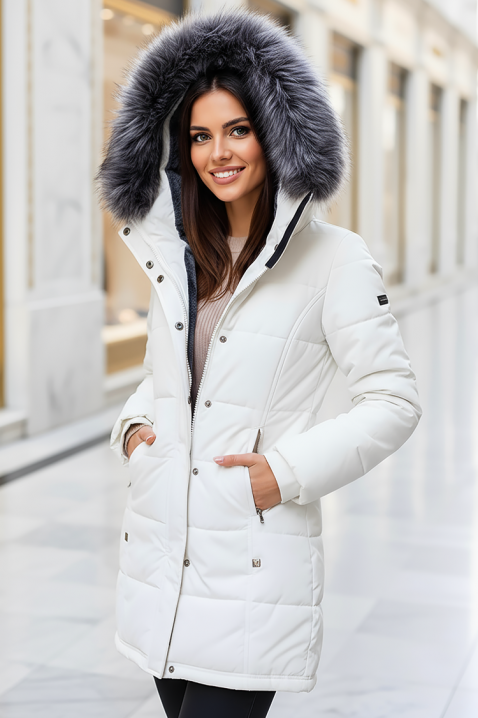 Яке ZIMBRADA WHITE, Цвят: бял, IVET.BG - Твоят онлайн бутик.